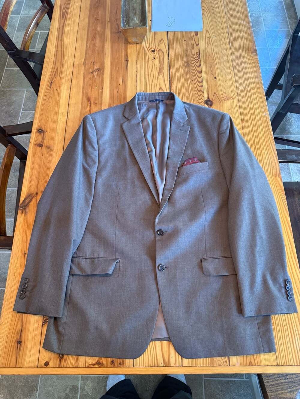 Polo Ralph Lauren Sport Coat Blazer Brown Wool Blend Made In Canada